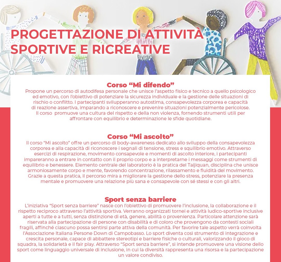 Attività sportive e ricreative
