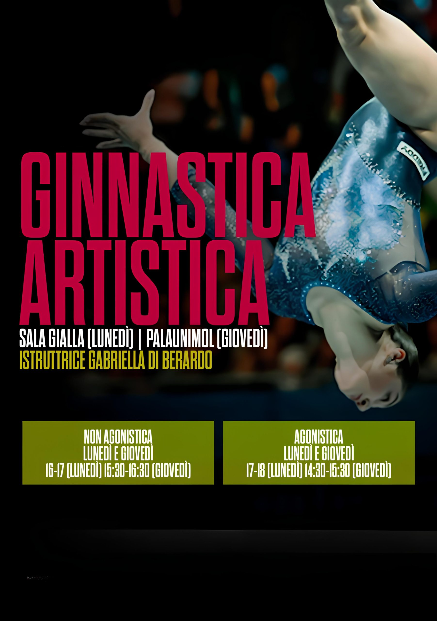 Locandina Ginnastica Artistica CUS Molise